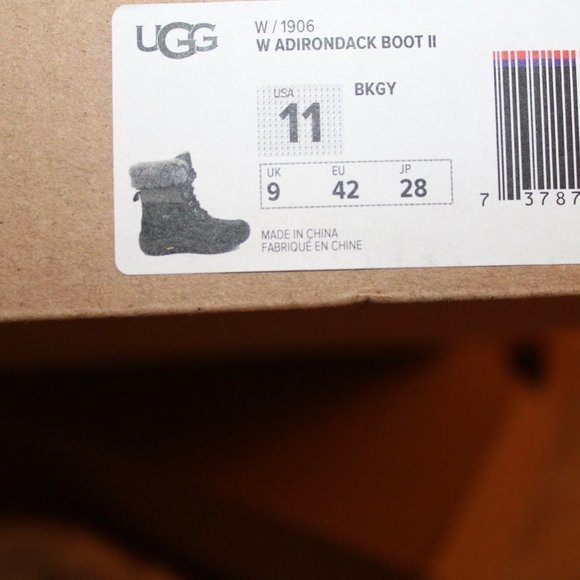 NEW UGG ADIRONDACK WATERPROOF LEATHER SNOW BOOTS - Picture 9 of 9